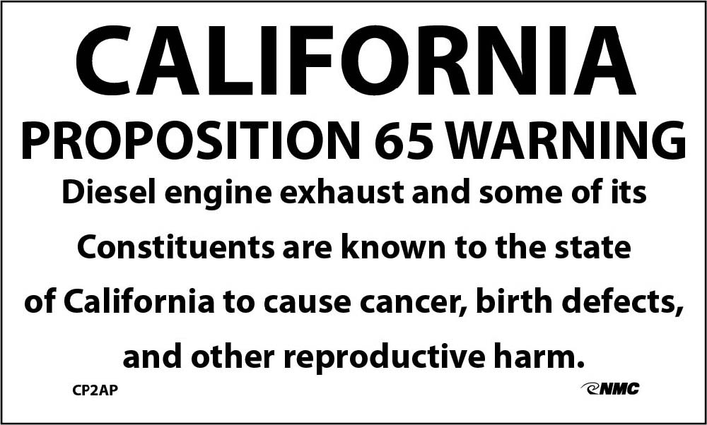 California Proposition 65 Warning California Proposition 70 - 5 Pack-eSafety Supplies, Inc