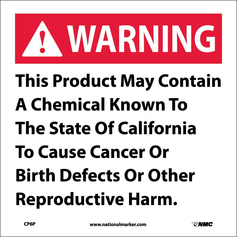 Warning This Product May Contain California Proposition 74-eSafety Supplies, Inc
