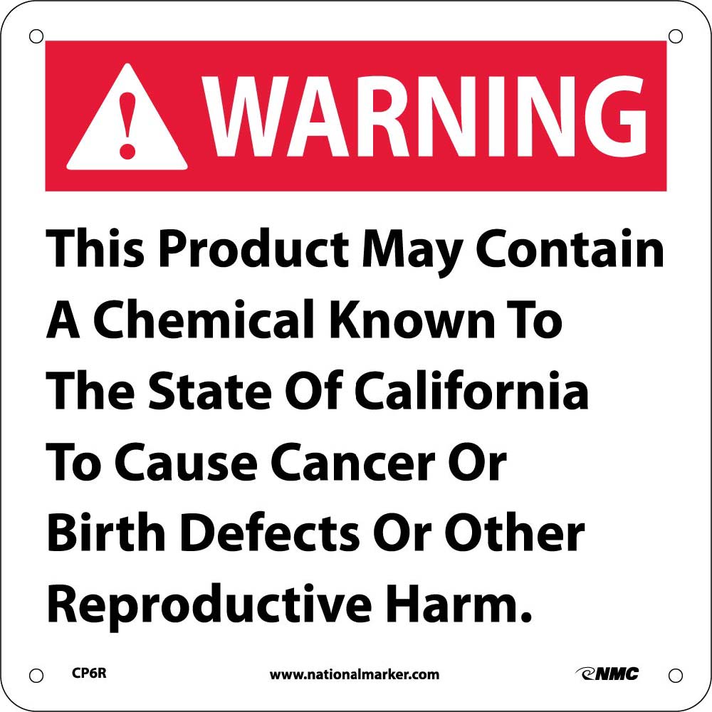 Warning This Product May Contain California  Proposition 74