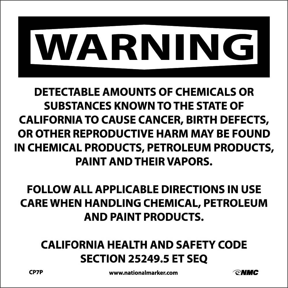 Warning Detectable Amounts Of Chemicals California Proposition 75-eSafety Supplies, Inc