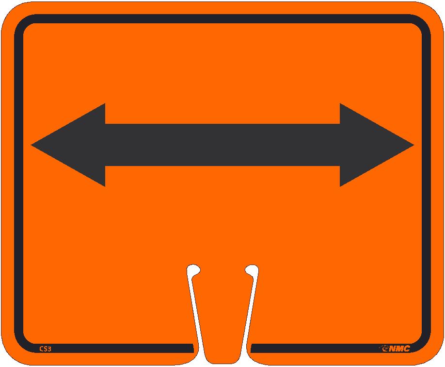 Safety Cone Double Arrow Sign-eSafety Supplies, Inc