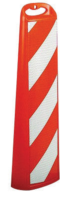 Cortina Safety Products Orange Polyethylene TrailBlazer Vertical Panel With Engineer Grade Reflective Sheeting On Both Sides