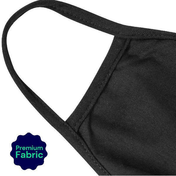 Reusable, Washable, & Cotton Face Mask - Black - Youth-eSafety Supplies, Inc