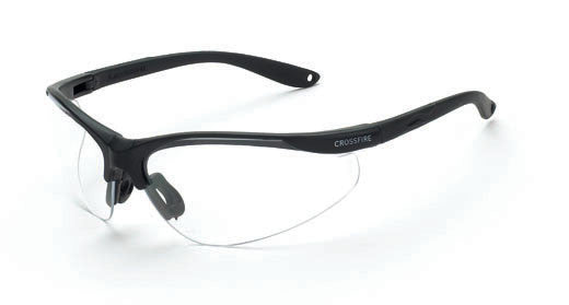 Brigade Clear lens Matte Black Frame-eSafety Supplies, Inc