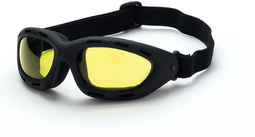 Elastic Goggle Yellow Anti-Fog Lens Soft Touch Frame-eSafety Supplies, Inc