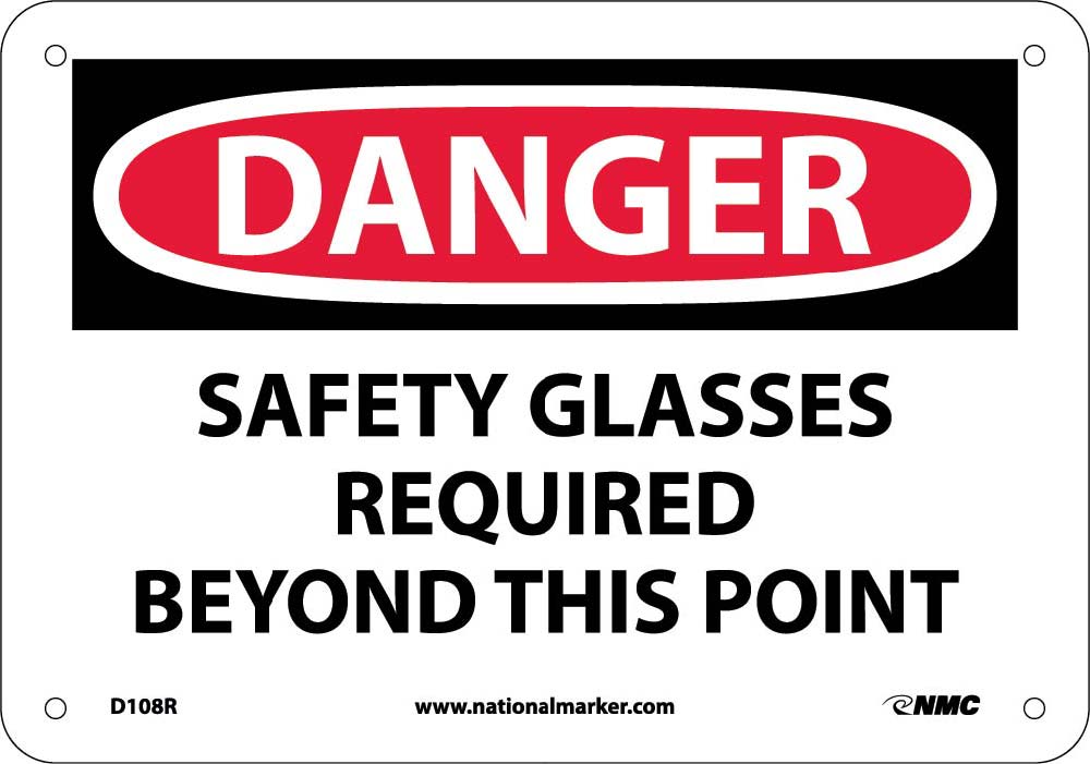 Danger Eye Protection Required Sign-eSafety Supplies, Inc