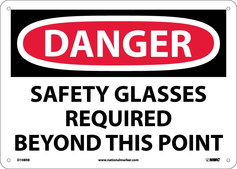 Danger Eye Protection Required Sign-eSafety Supplies, Inc