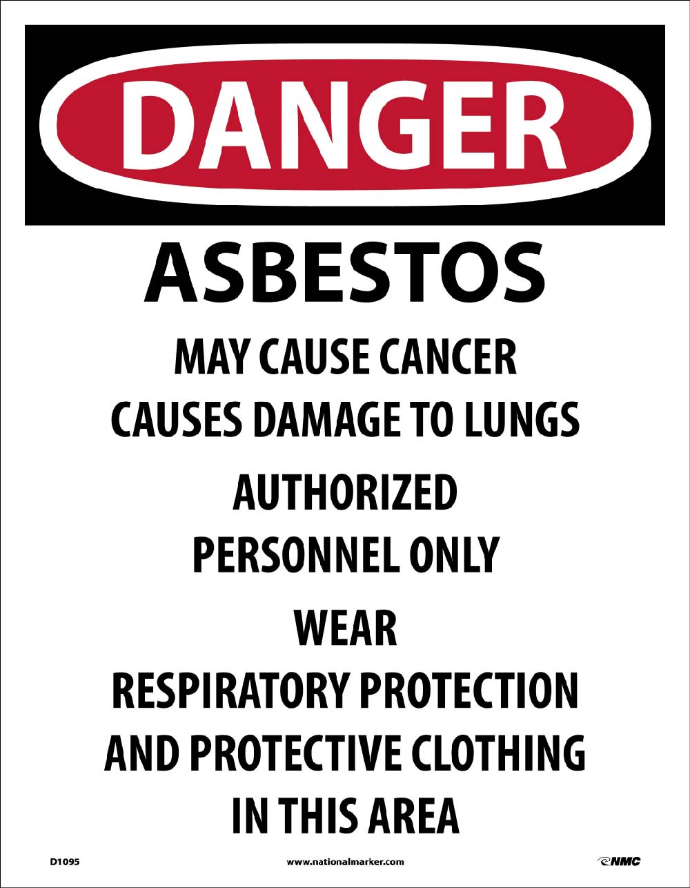 Danger Asbestos May Cause Cancer Label - Pack of 200-eSafety Supplies, Inc