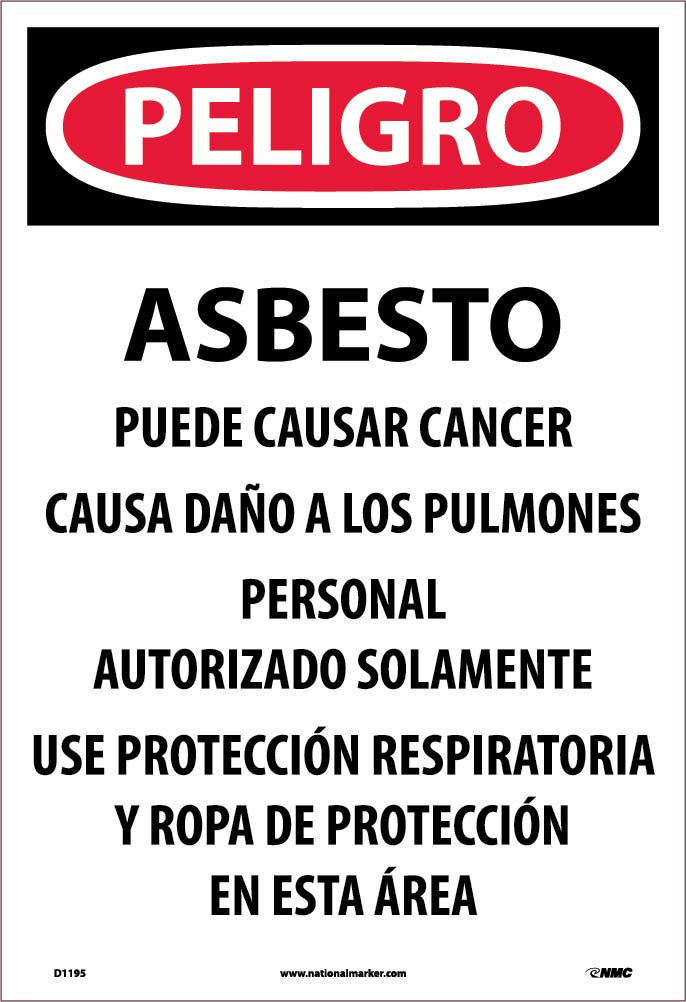 Large Paper Asbestos Sign - Pack of 200-eSafety Supplies, Inc