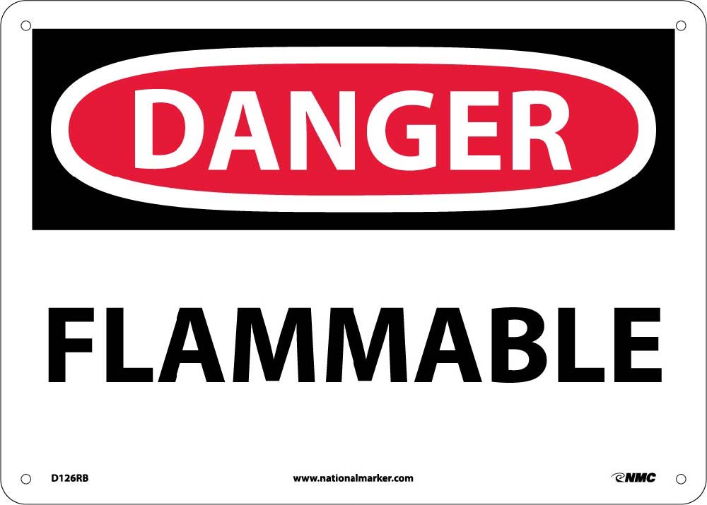 Danger Flammable Sign-eSafety Supplies, Inc