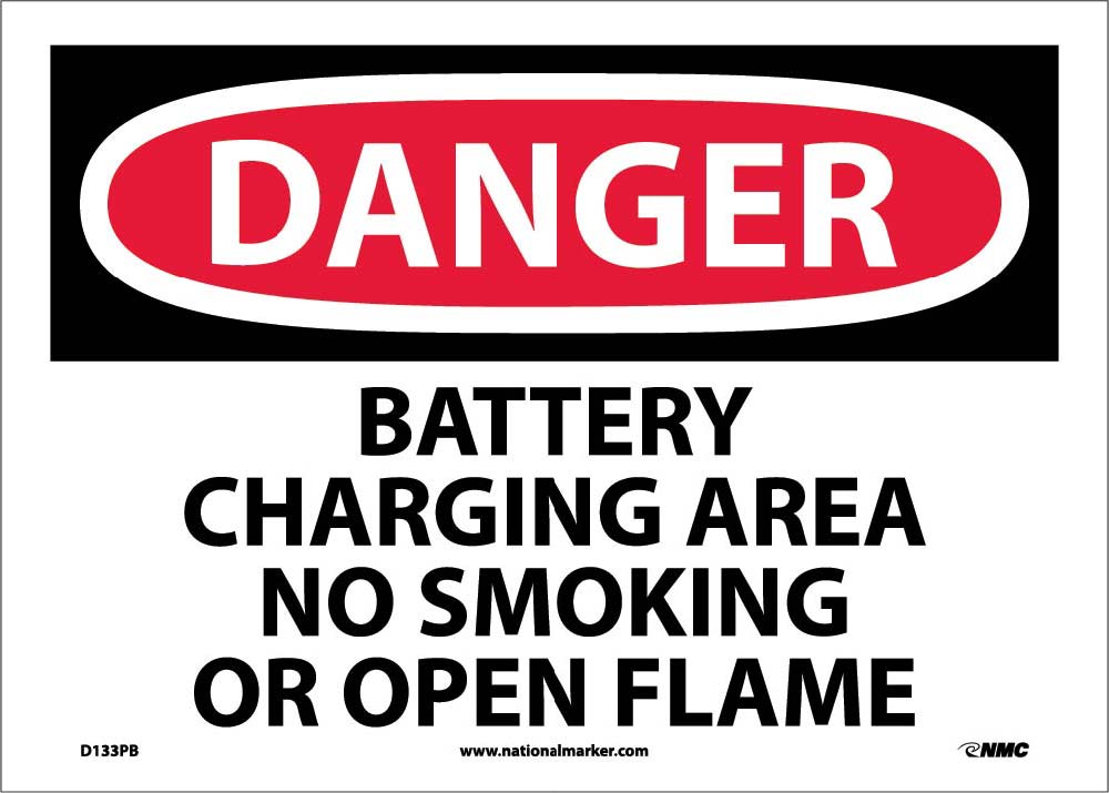 Danger Battery Charging Area Sign-eSafety Supplies, Inc