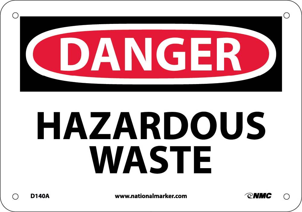 Danger Hazardous Waste Sign-eSafety Supplies, Inc