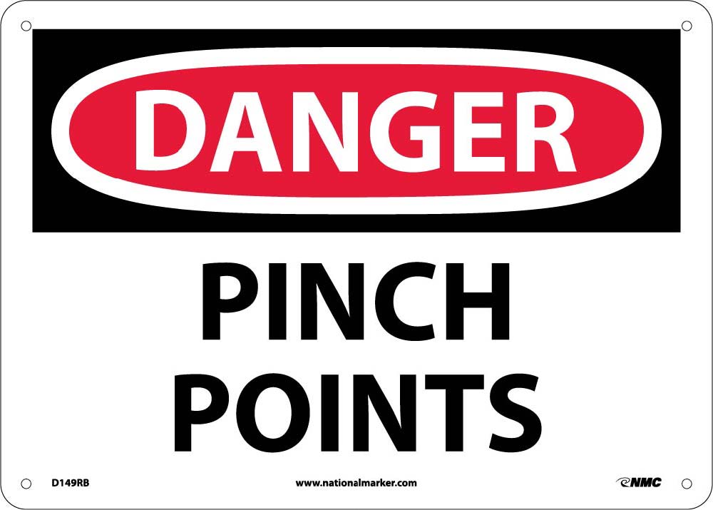 Danger Pinch Points Sign-eSafety Supplies, Inc