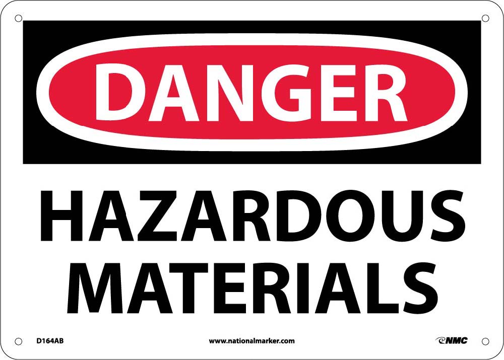 Danger Hazardous Materials Sign-eSafety Supplies, Inc