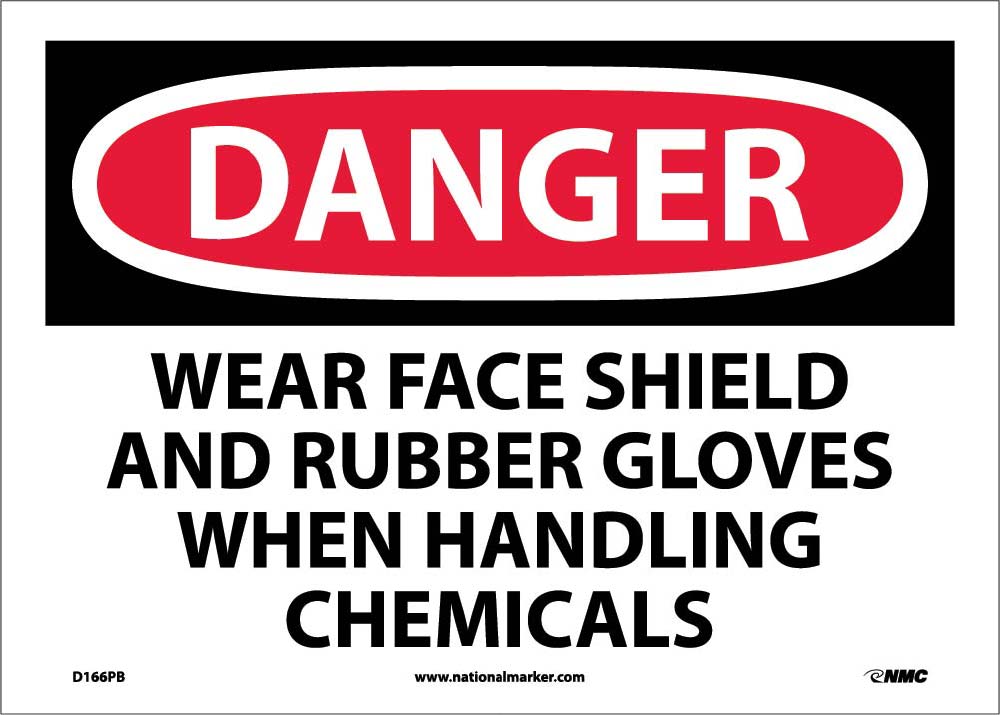 Danger Wear Ppe When Handling Chemicals Sign-eSafety Supplies, Inc