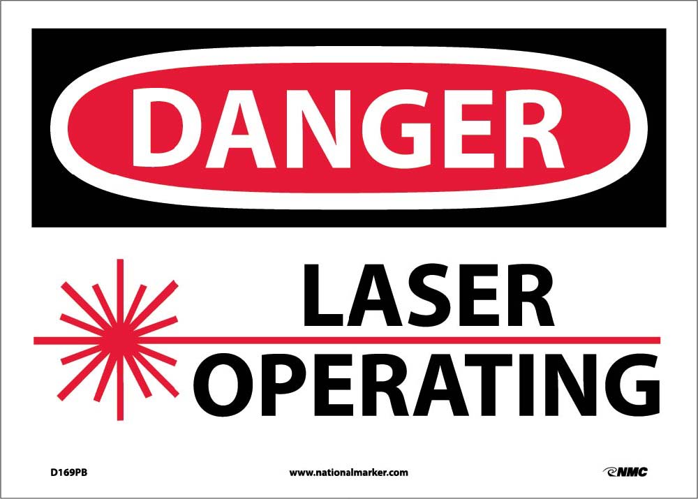 Danger Laser Operating Sign-eSafety Supplies, Inc