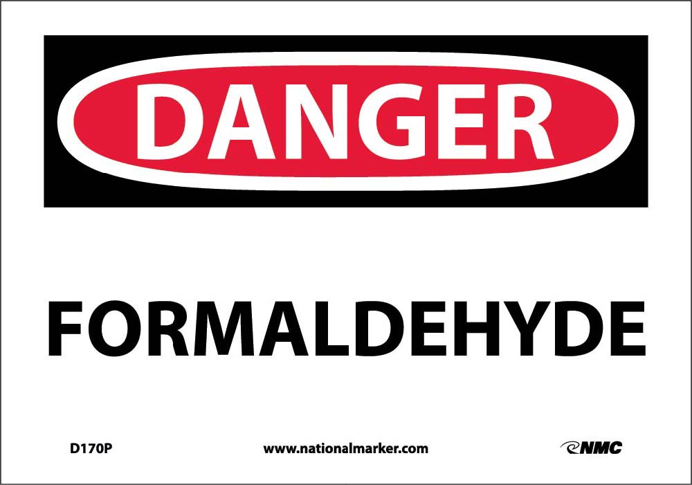 Formaldehyde Sign-eSafety Supplies, Inc