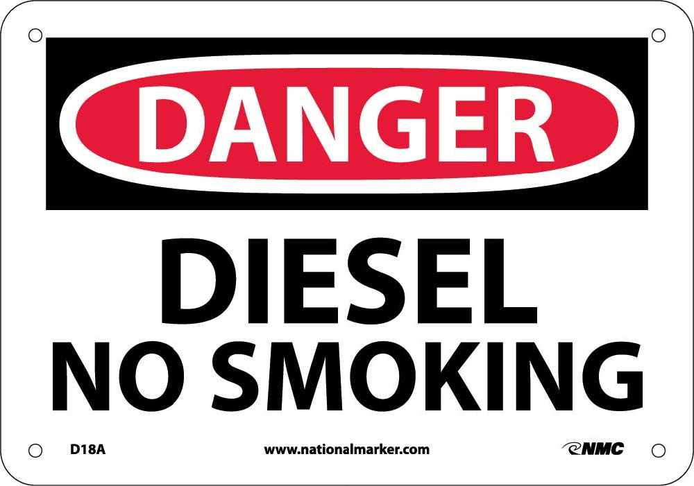 Danger Diesel No Smoking Sign-eSafety Supplies, Inc