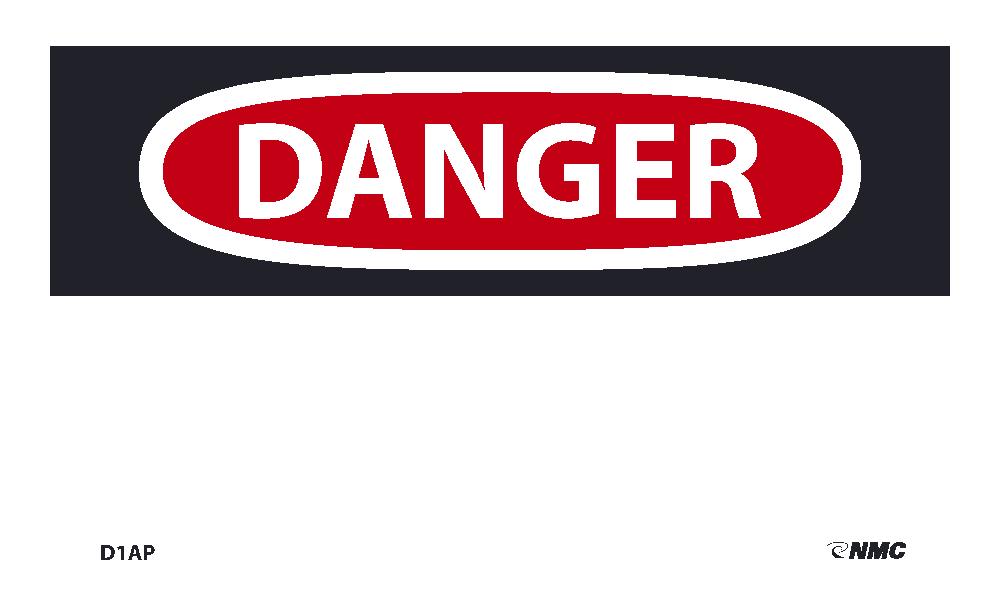 Danger Label - 5 Pack-eSafety Supplies, Inc