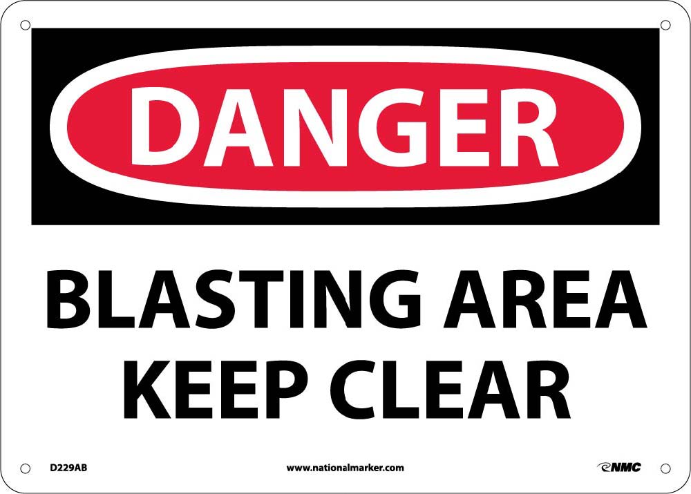 Danger Blasting Area Keep Clear Sign-eSafety Supplies, Inc
