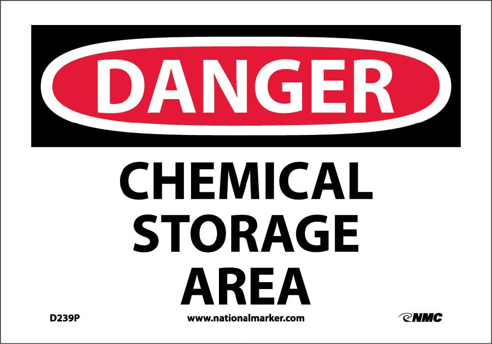 Danger Chemical Storage Area Sign-eSafety Supplies, Inc