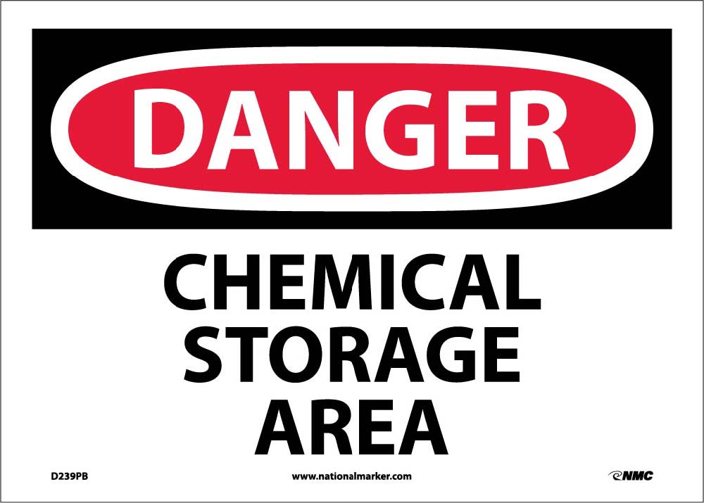 Danger Chemical Storage Area Sign-eSafety Supplies, Inc