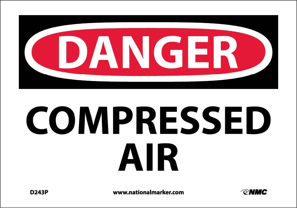 Danger Compressed Air Sign-eSafety Supplies, Inc