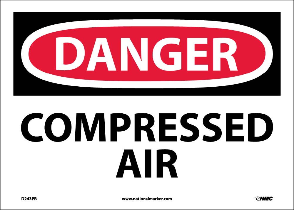 Danger Compressed Air Sign-eSafety Supplies, Inc