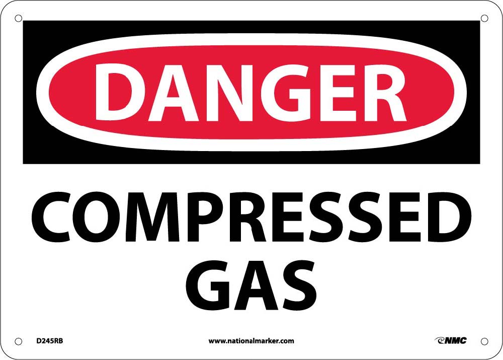 Danger Compressed Gas Sign-eSafety Supplies, Inc