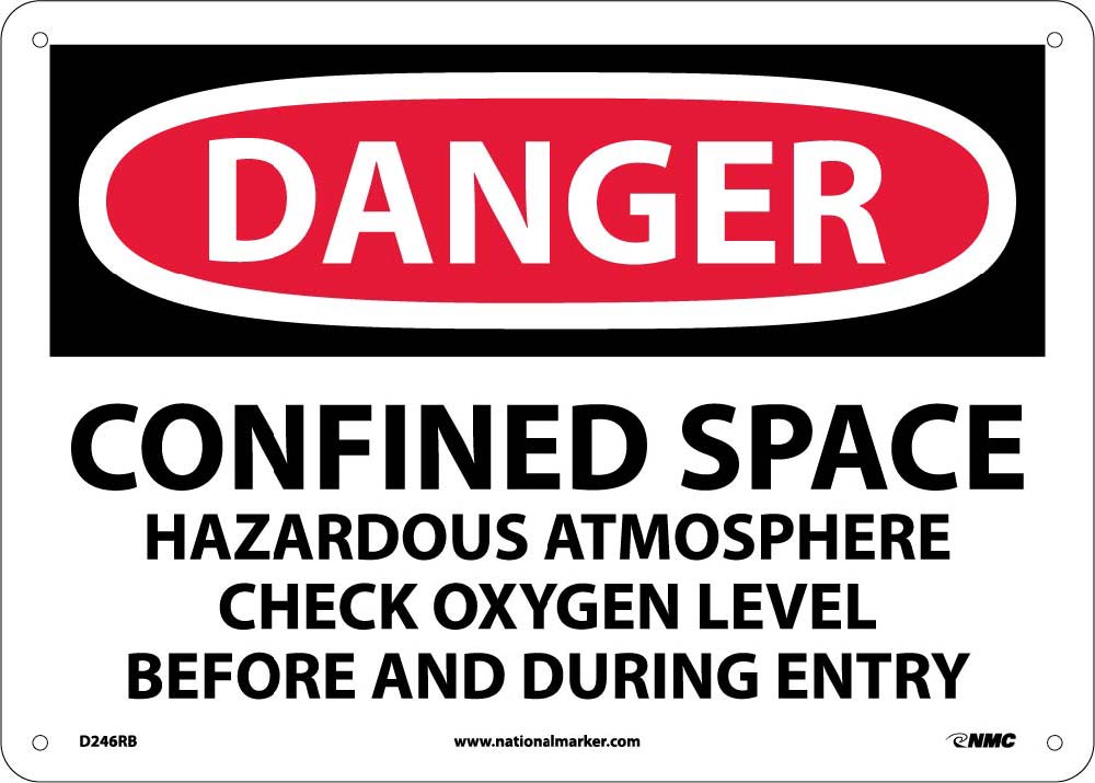 Danger Confined Space Sign-eSafety Supplies, Inc