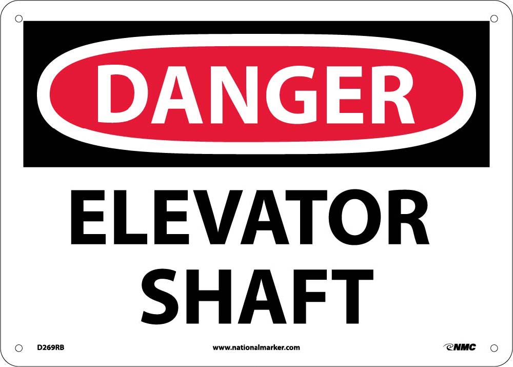 Danger Elevator Shaft Sign-eSafety Supplies, Inc