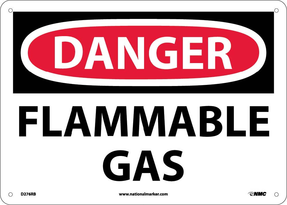 Danger Flammable Gas Sign-eSafety Supplies, Inc