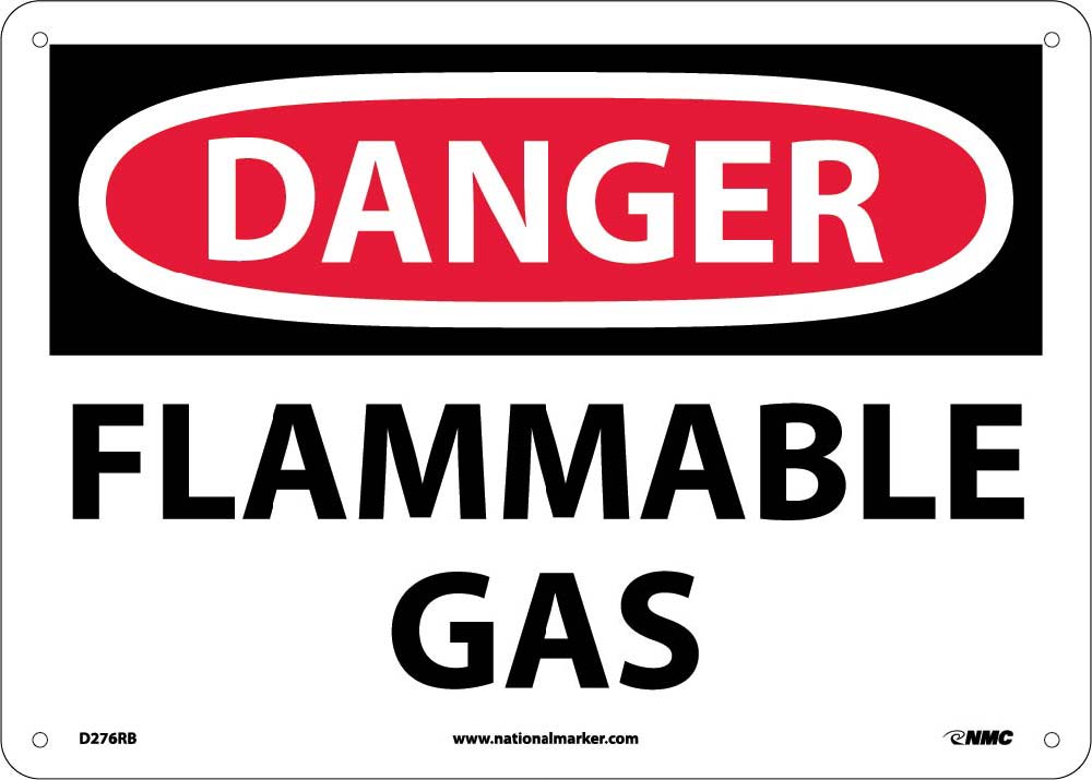 Danger Flammable Gas Sign