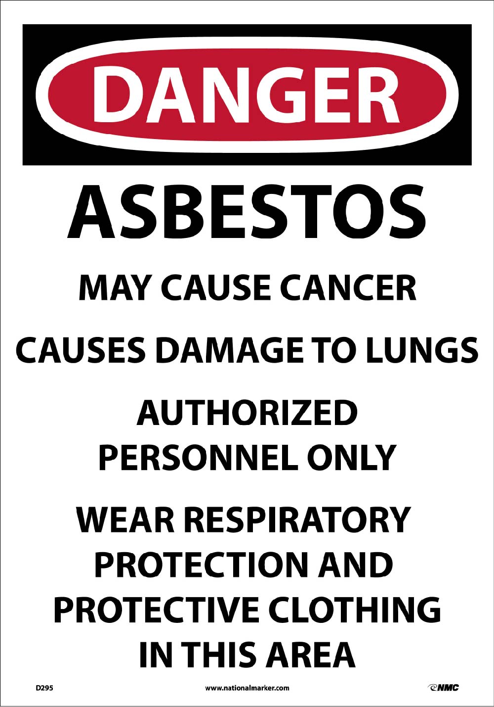 Asbestos Dust Hazard Paper Hazard Sign - Pack of 100-eSafety Supplies, Inc