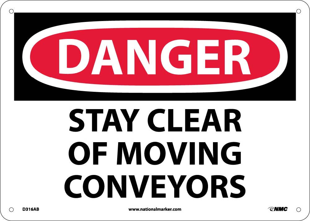 Danger Stay Clear Of Moving Conveyors Sign-eSafety Supplies, Inc