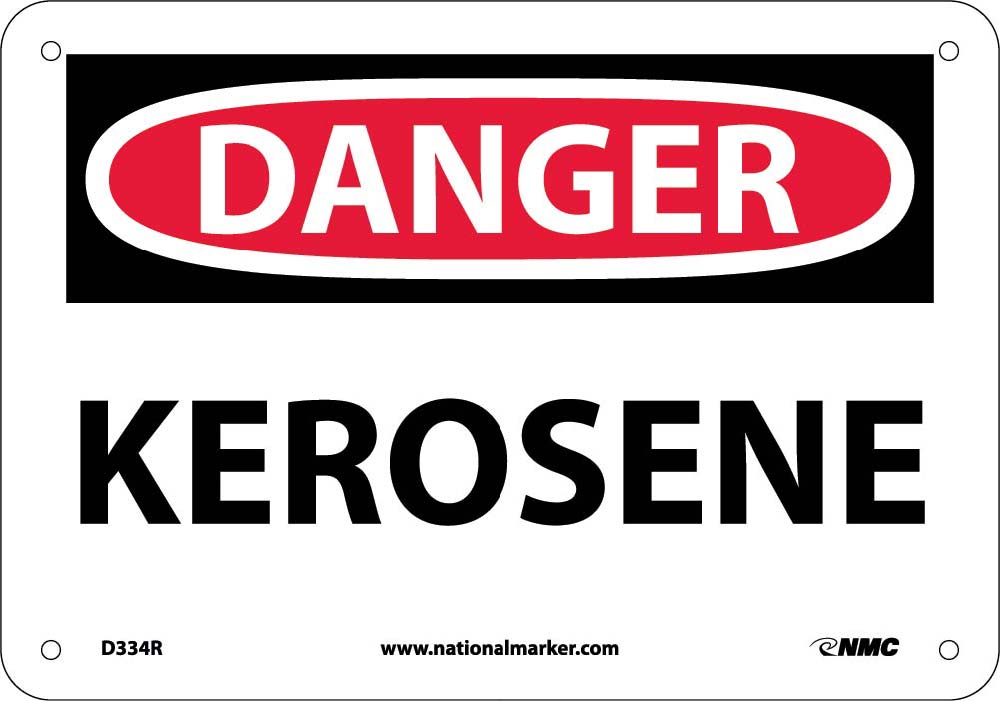 Danger Kerosene Sign-eSafety Supplies, Inc