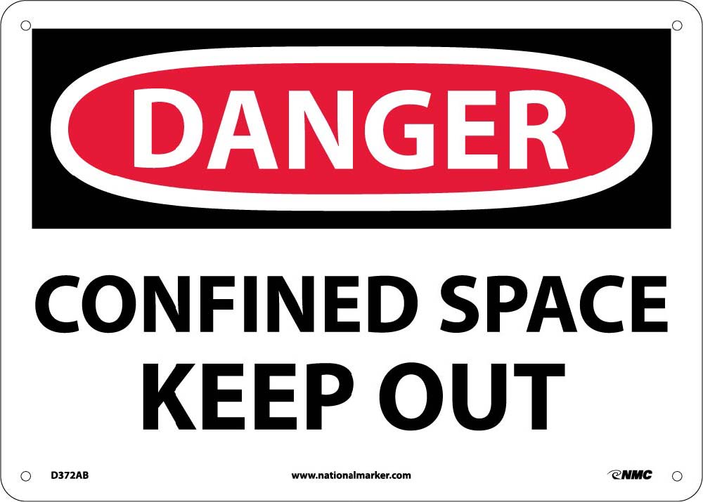 Danger Confined Space Keep Out Sign-eSafety Supplies, Inc