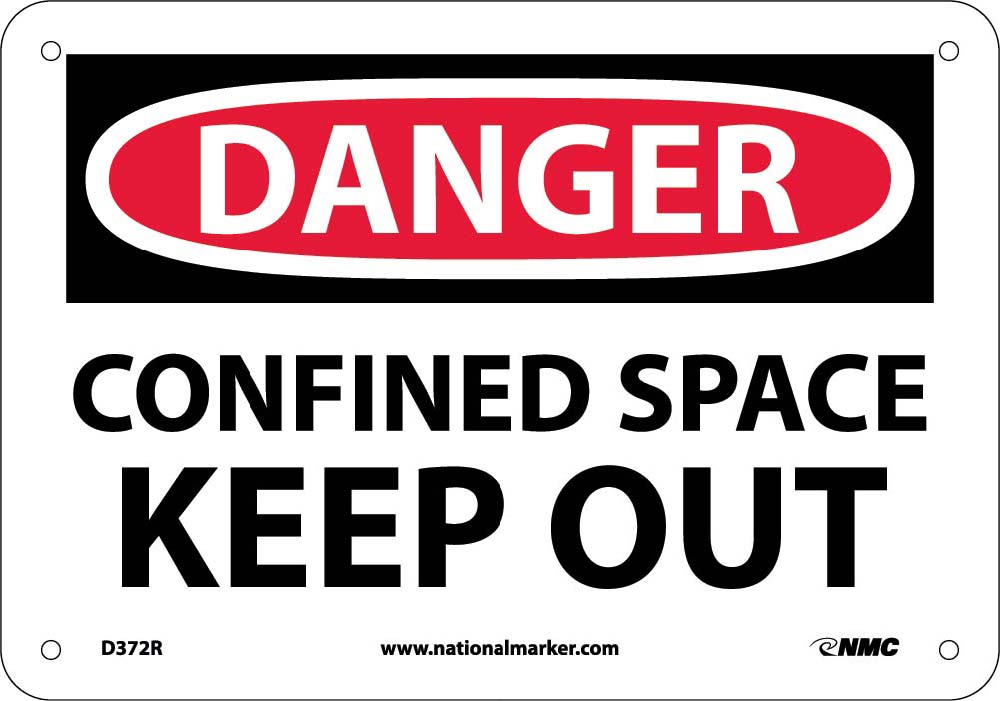 Danger Confined Space Keep Out Sign-eSafety Supplies, Inc