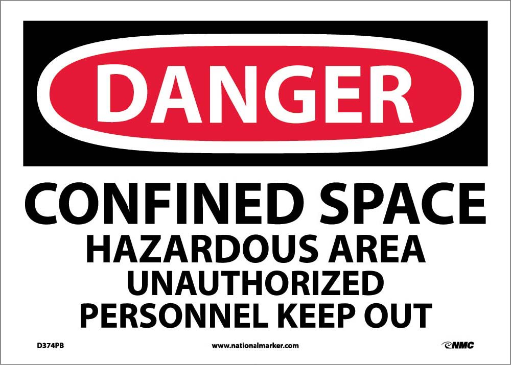 Danger Confined Space Keep Out Sign-eSafety Supplies, Inc