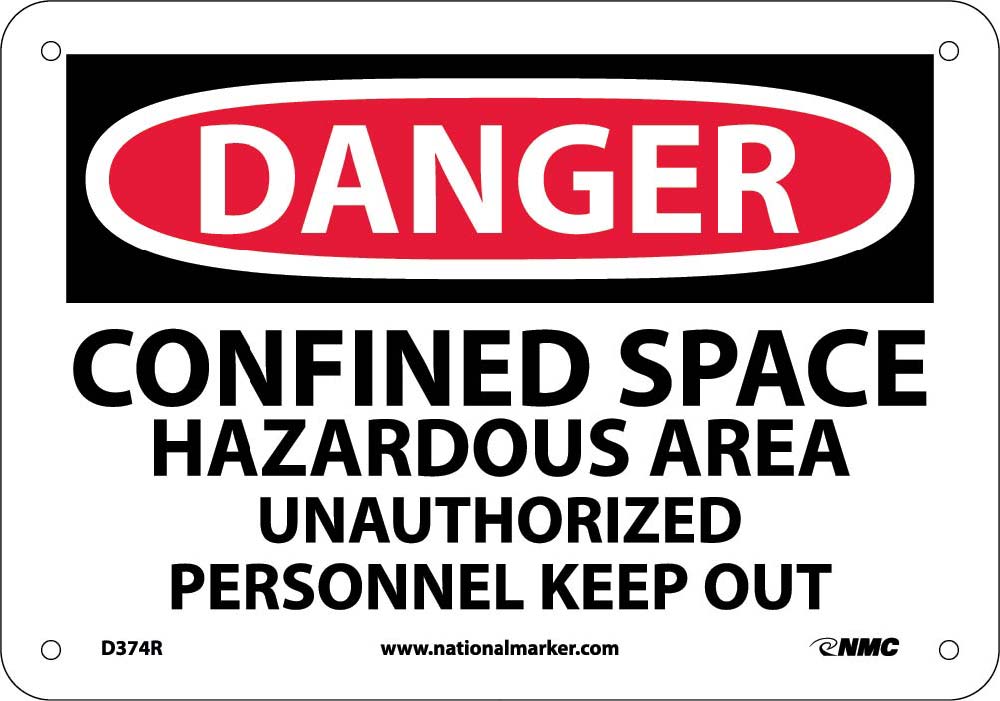 Danger Confined Space Keep Out Sign-eSafety Supplies, Inc