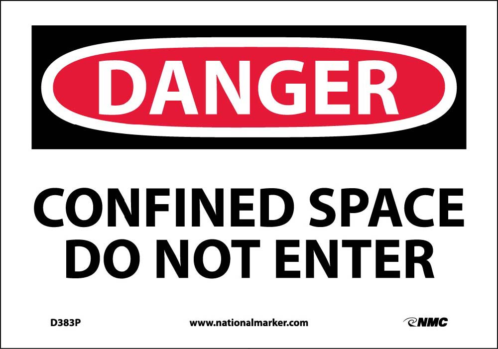 Danger Confined Space Do Not Enter Sign-eSafety Supplies, Inc