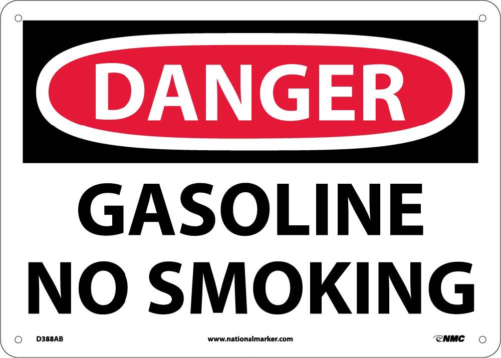 Danger Gasoline No Smoking Sign-eSafety Supplies, Inc