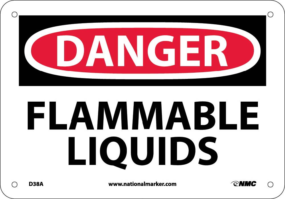 Danger Flammable Liquids Sign-eSafety Supplies, Inc