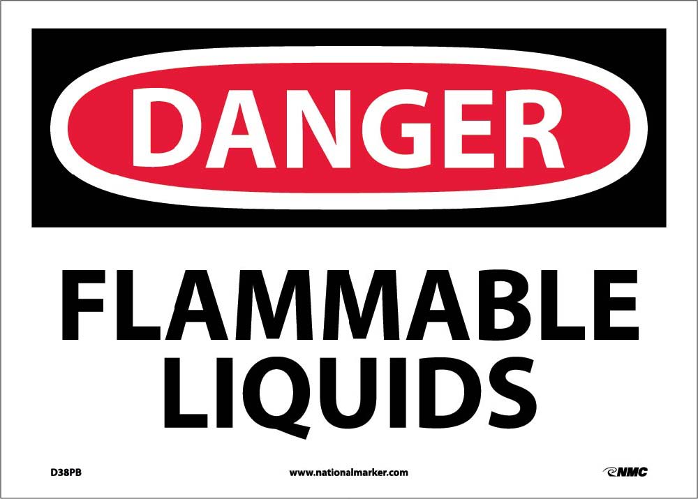 Danger Flammable Liquids Sign-eSafety Supplies, Inc
