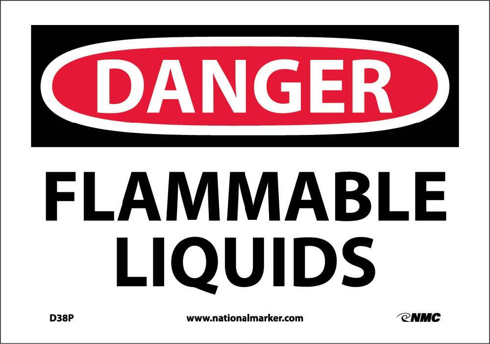 Danger Flammable Liquids Sign