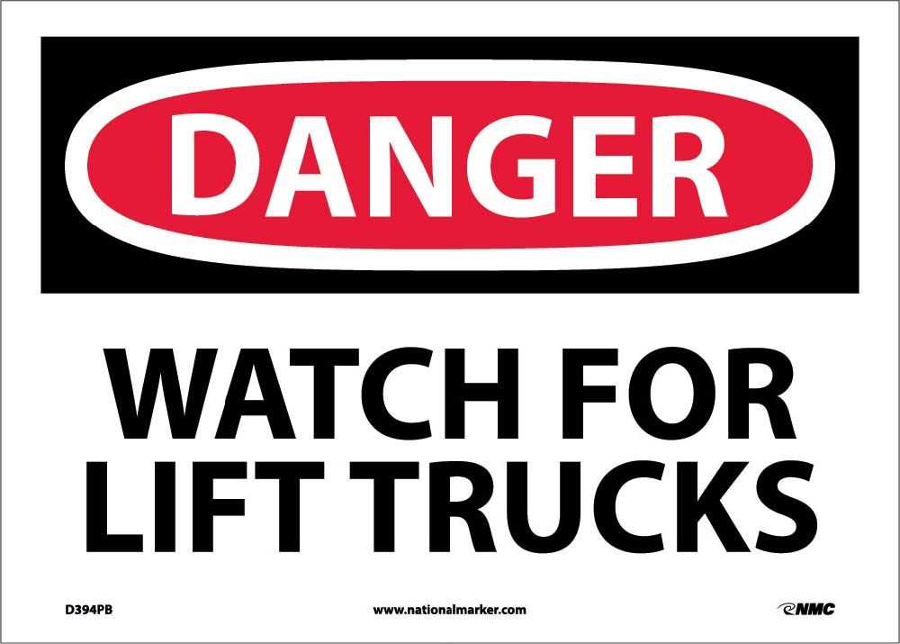 Danger Watch For Lift Trucks Sign-eSafety Supplies, Inc