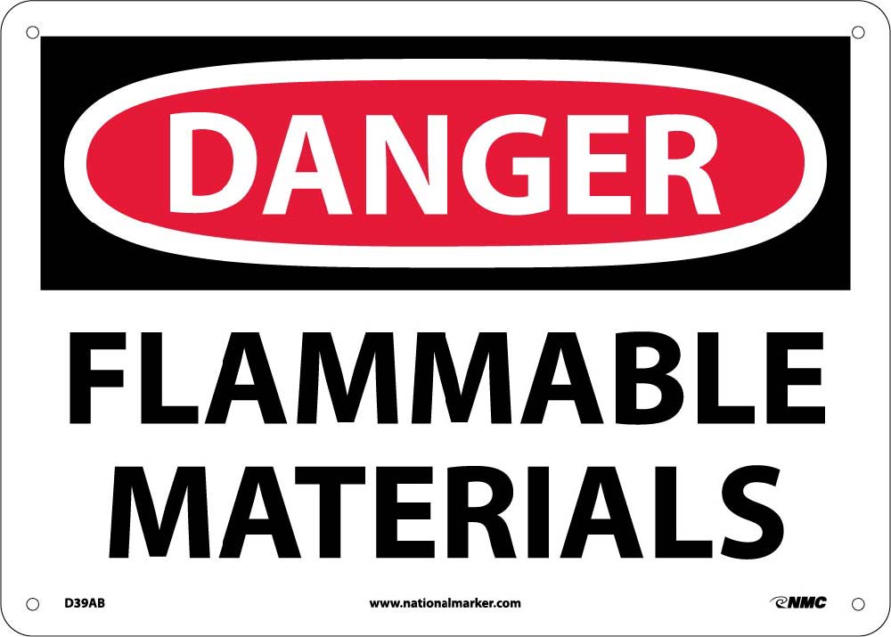 Danger Flammable Materials Sign-eSafety Supplies, Inc