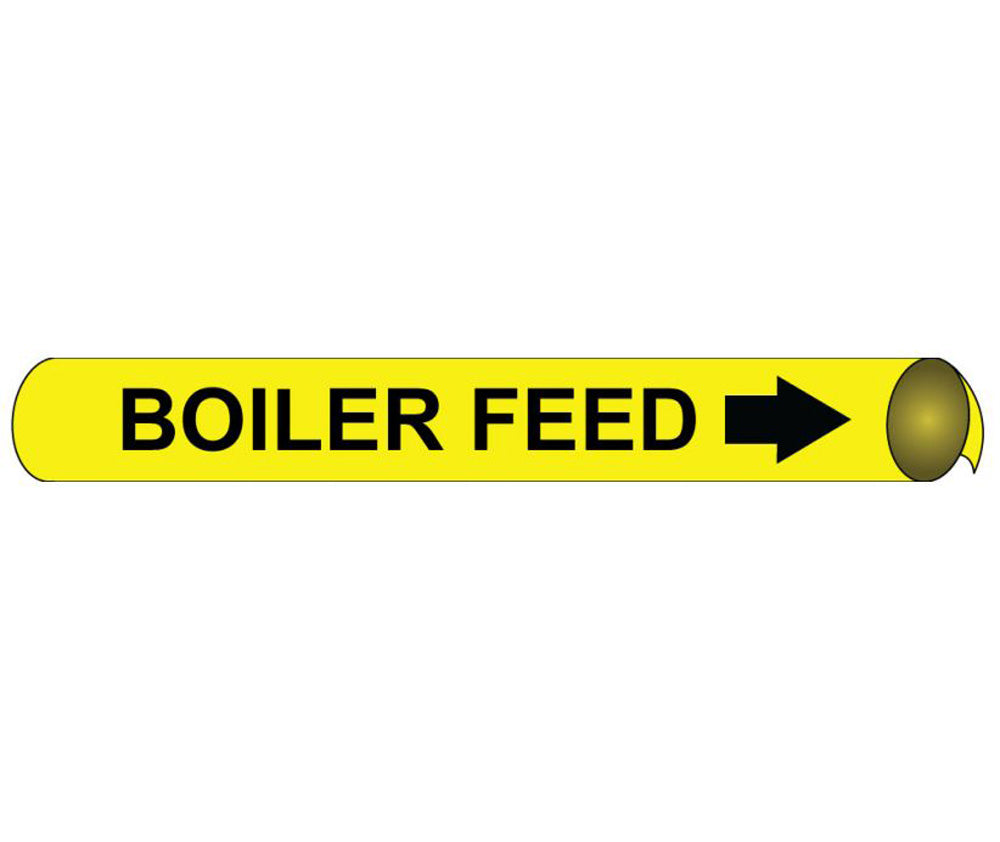 Boiler Feed Precoiled/Strap-On Pipe Marker-eSafety Supplies, Inc