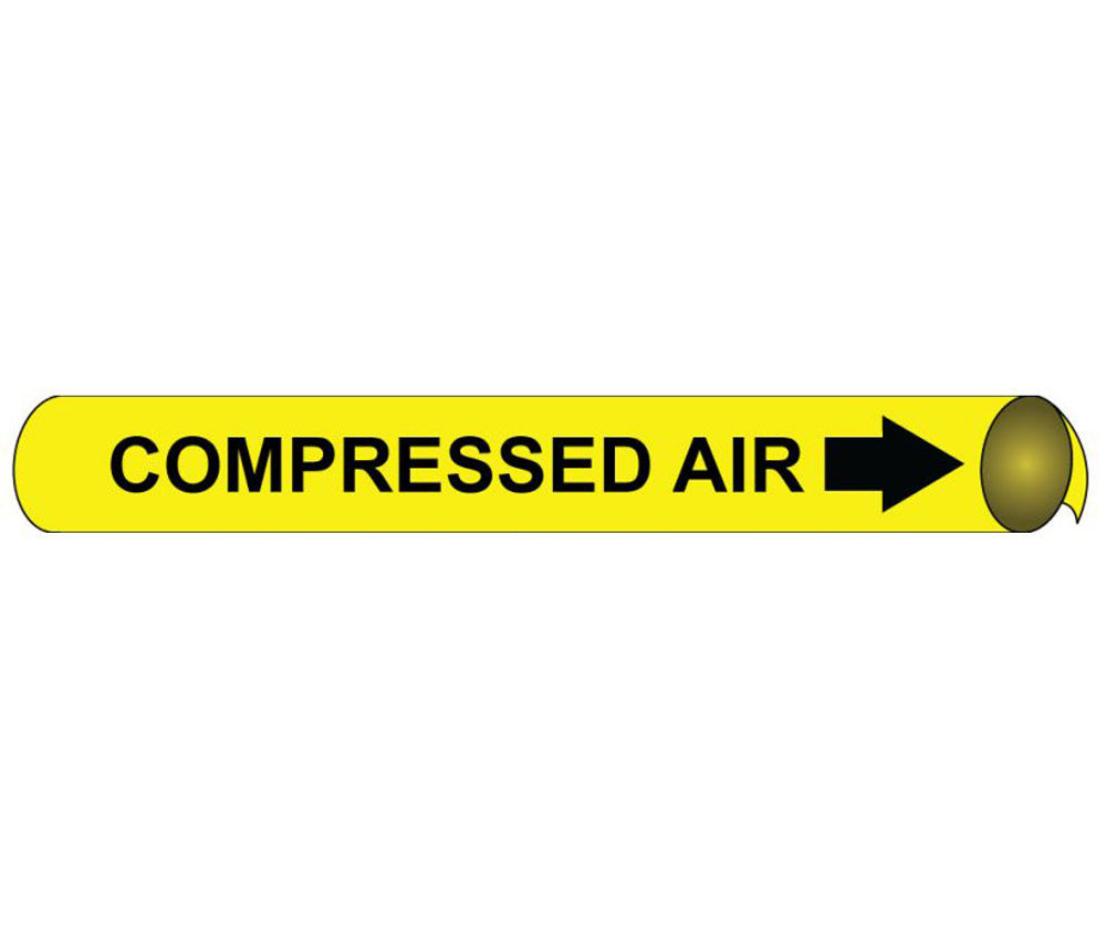 Compressed Air Precoiled/Strap-On Pipe Marker-eSafety Supplies, Inc
