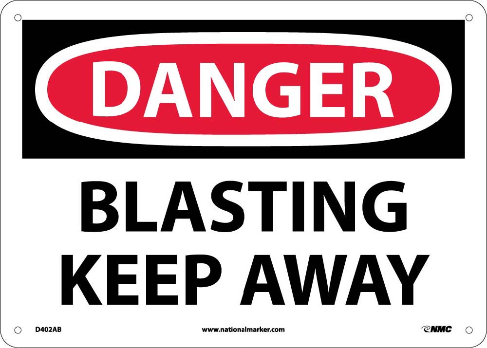 Blasting Keep Away Sign-eSafety Supplies, Inc